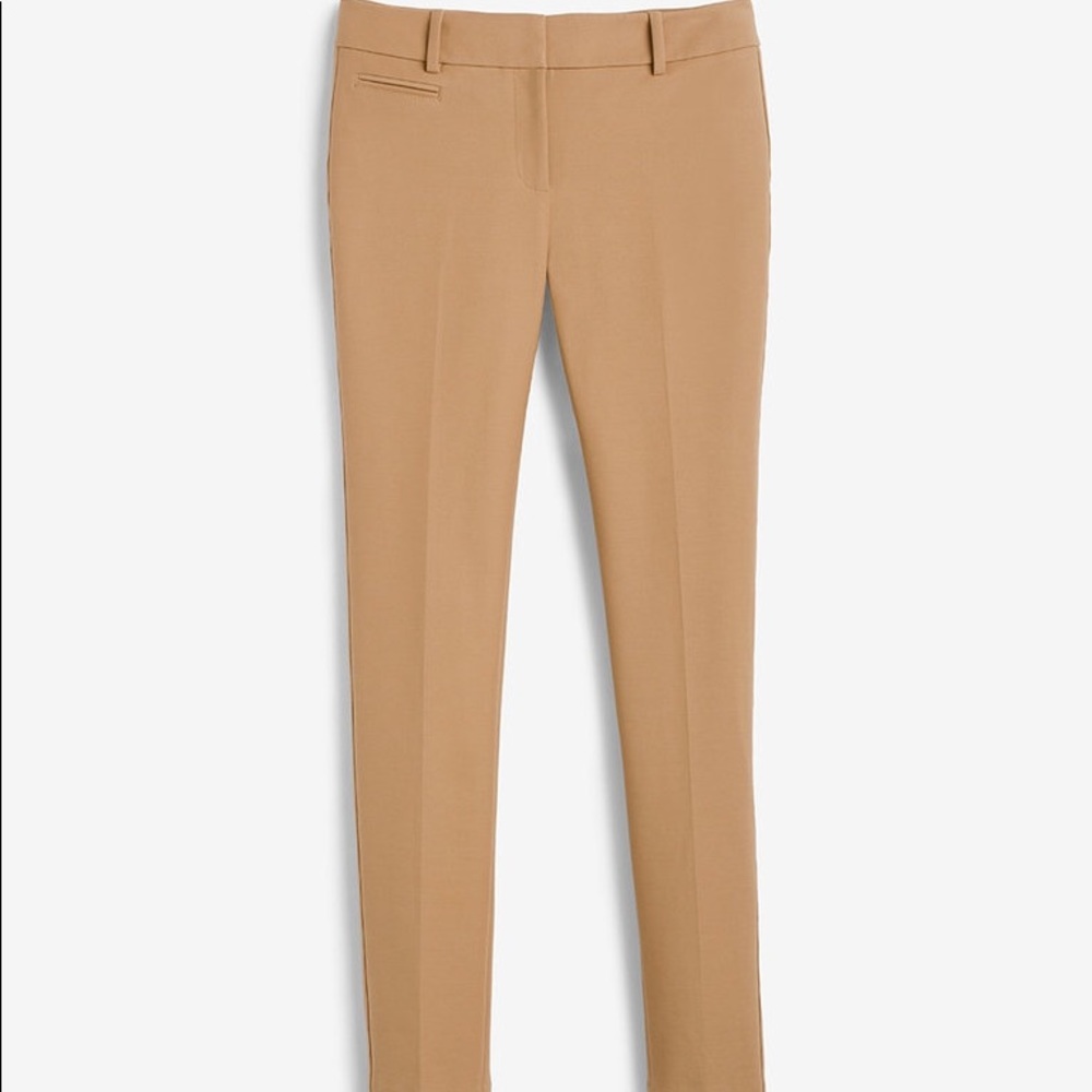 WHBM Tan Ankle Slim Fit pant